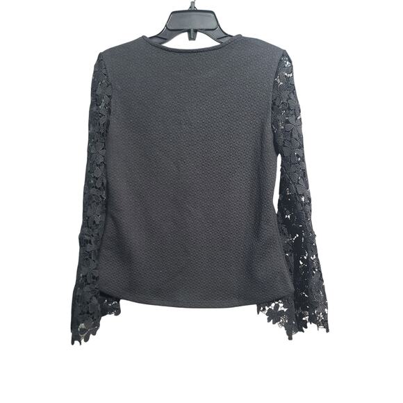 Anthropologie Eri + Ali Lace Bell Sleeve Top XS - Picture 2 of 5